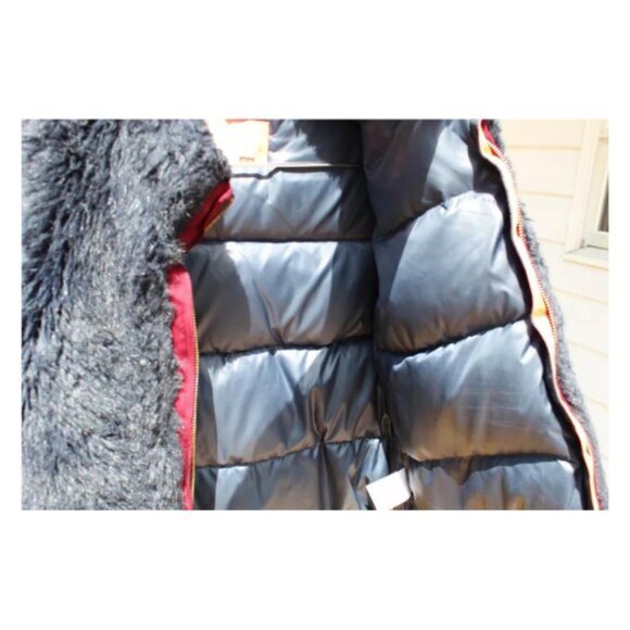 Girls J Crew Crewcuts Faux Fur Down Puffer Coat Size 8 GORGEOUS!! - Picture 5 of 16